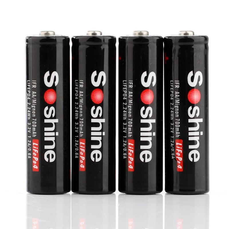 Soshine 14500 / AA - 700mAh 3,2V LiFePo4 Soshine 14500 / AA - 700mAh 3,2V LiFePo4
