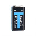 Trustfire Akumulator 9V 500mAh z możliwością ładowania - micro USB