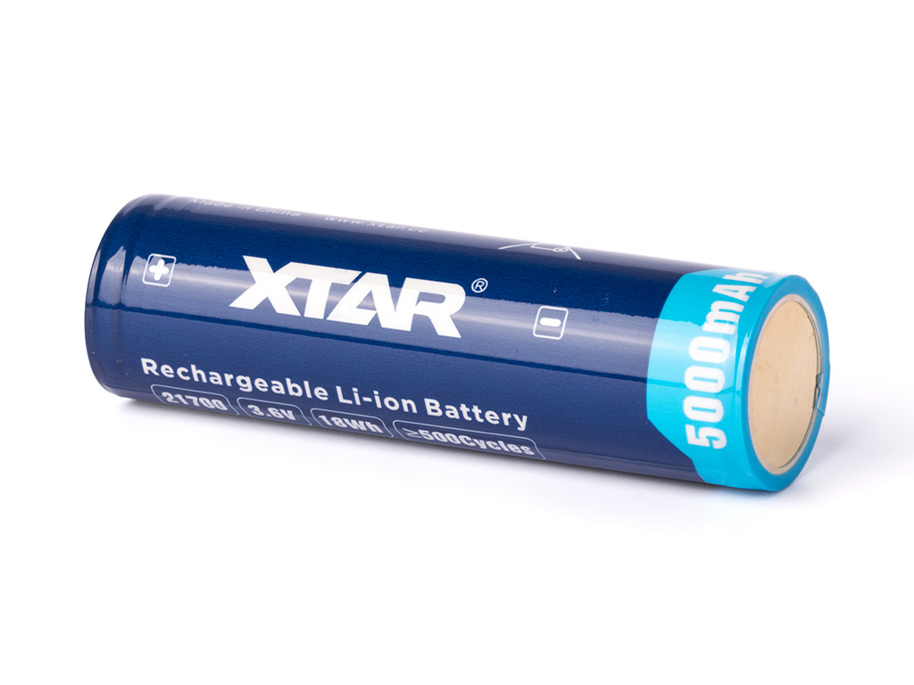 Xtar 21700 - 5000mAh Li-ion 3,6V - 3,7V zabezpieczony (PCB) Xtar 21700 - 5000mAh Li-ion 3,6V - 3,7V zabezpieczony (PCB)