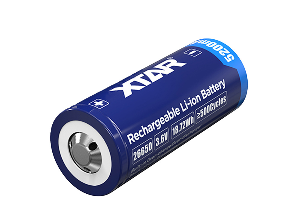 Xtar 26650 5200mAh 3,6V - 3,7V zabezpieczony ( PCB ) Xtar 26650 5200mAh 3,6V - 3,7V zabezpieczony ( PCB )