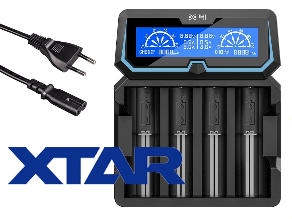 Xtar X4 Ładowarka do akumulatorów Li-ion / NIMH Xtar X4 Ładowarka do akumulatorów Li-ion / NIMH