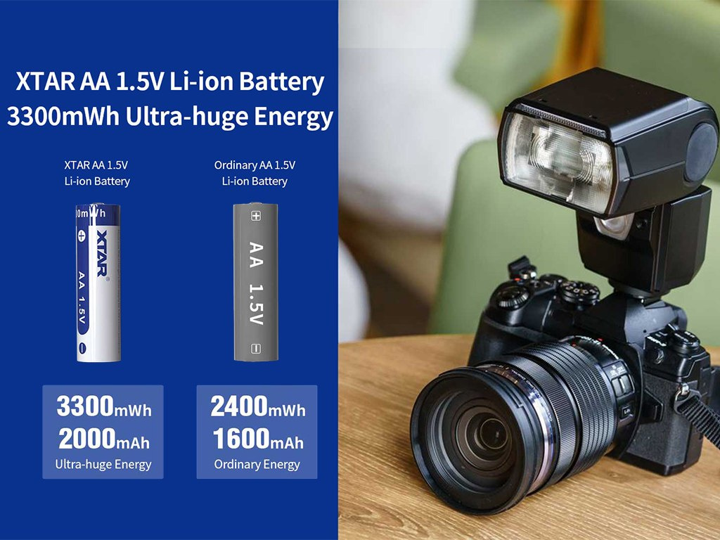 Xtar AA R6 1,5V - 2000mAh zabezpieczony Xtar AA R6 1,5V - 2000mAh zabezpieczony
