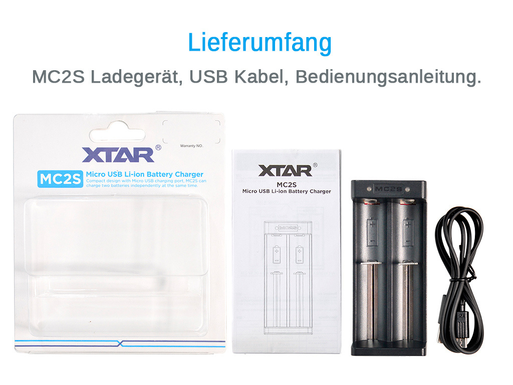 Xtar MC2S 2-kanałowa ładowarka USB do akumulatorków Li-ion Xtar MC2S 2-kanałowa ładowarka USB do akumulatorków Li-ion
