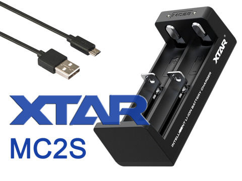 Xtar MC2S 2-kanałowa ładowarka USB do akumulatorków Li-ion Xtar MC2S 2-kanałowa ładowarka USB do akumulatorków Li-ion
