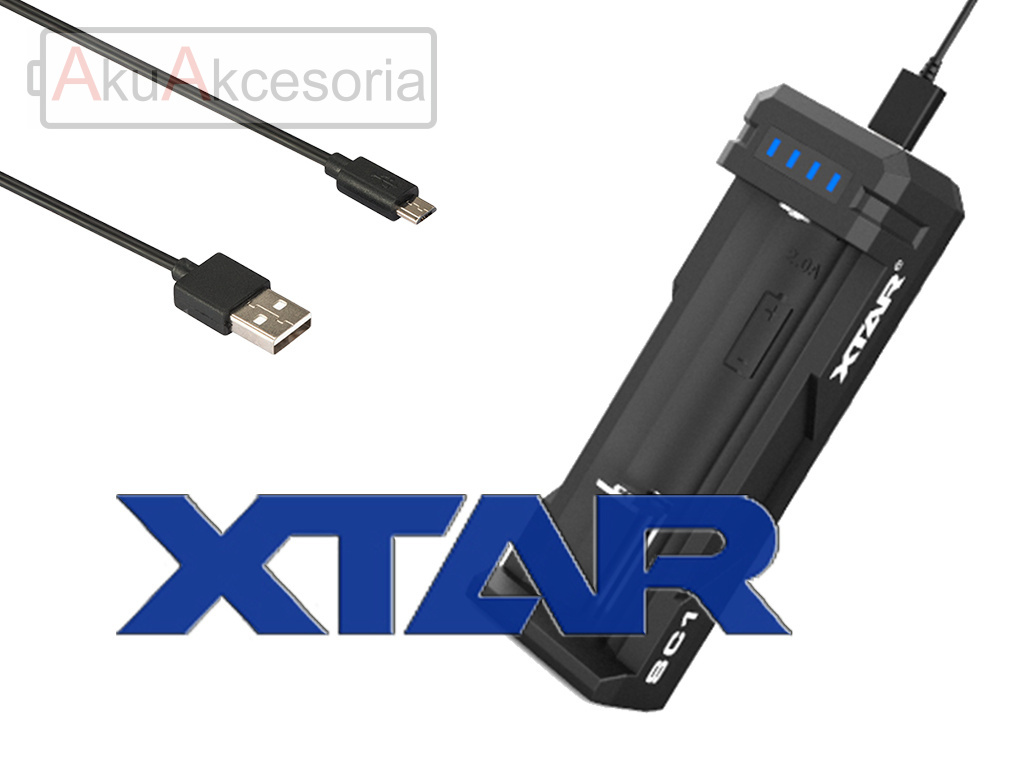 Xtar SC1 ładowarka do akumulatorów Litowo-Jonowych z kablem USB