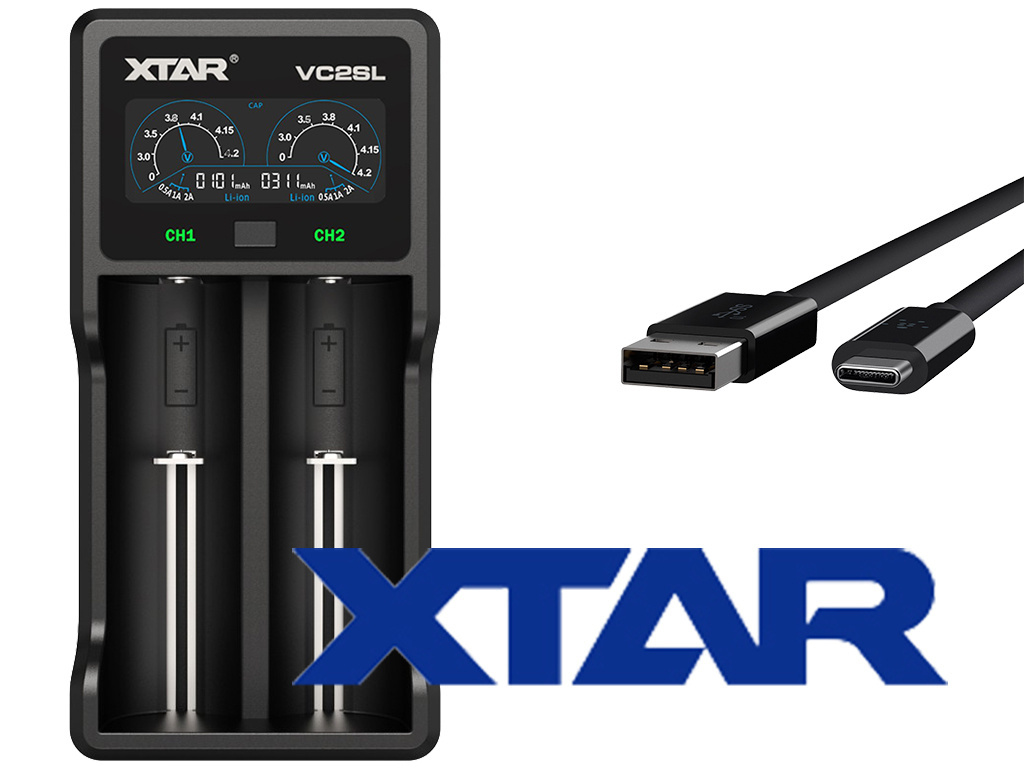 Xtar VC2SL Ładowarka do akumulatorów Li-ion i Ni-MH Xtar VC2SL Ładowarka do akumulatorów Li-ion i Ni-MH