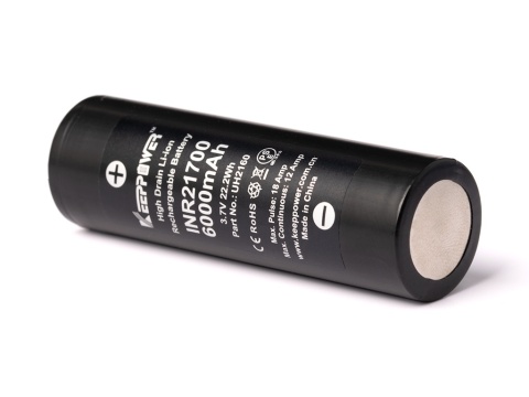 Keeppoower INR21700 - 6000mAh 3,6V - 3,7V Li-ion Keeppoower INR21700 - 6000mAh 3,6V - 3,7V Li-ion