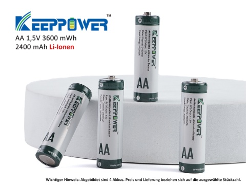 Keeppowe Akumulator AA R6 1,5V - 2400mAh zabezpieczony Keeppowe Akumulator AA R6 1,5V - 2400mAh zabezpieczony