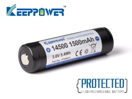 Keeppower 14500 - 1500mAh Akumulator 3,6V - 3,7V zabezpieczony (PCB)