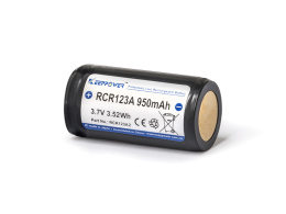 Keeppower 16340 - 950mAh RCR123A 3,7V zabezpieczony (PCB)