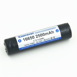 Keeppower 16650 2500mAh 3,6V - 3,7V Li-ion zabezpieczony (PCB)