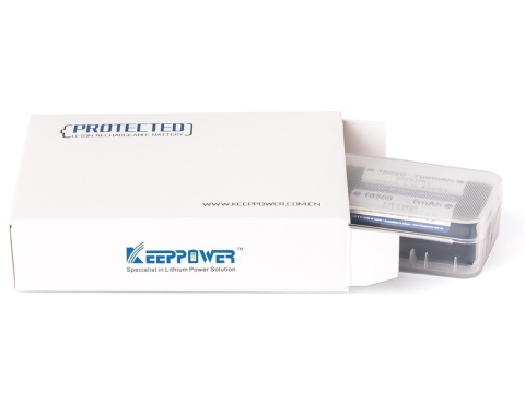 Keeppower 18500 - 2600mAh 3,6V - 3,7V zabezpieczony (PCB) Keeppower 18500 - 2600mAh 3,6V - 3,7V zabezpieczony (PCB)