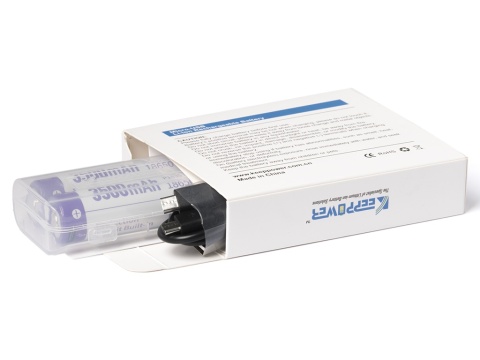 Keeppower 18650 - 3500mAh 3,6 - 3,7V z gniazdem USB - C Keeppower 18650 - 3500mAh 3,6 - 3,7V z gniazdem USB - C