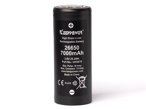 Keeppower 26650 7000mAh Akumulator Li-ion 3,6V - 3,7V