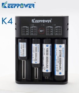 Keeppower K4 Ładowarka do akumulatorów Li-ion i Ni-MH