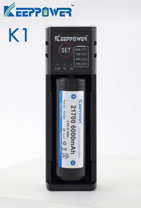 Keeppower Ładowarka do akumulatorów Li-ion i Ni-MH Keeppower Ładowarka do akumulatorów Li-ion i Ni-MH