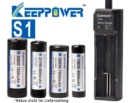 Keeppower S1 Ładowarka do akumulatorów Li-Ion 18650–32650 2A 26800 z PCB i bez PCB Keeppower S1 Ładowarka do akumulatorów Li-Ion 18650–32650 2A 26800 z PCB i bez PCB