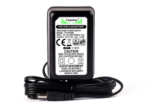 Ładowarka Zasilacz Fuyuang 14,4V - 14,8V (16,8V) 4S li-ion z wtyczką DC (5,5mm - 2,1mm) Ładowarka Zasilacz Fuyuang 14,4V - 14,8V (16,8V) 4S li-ion z wtyczką DC (5,5mm - 2,1mm)