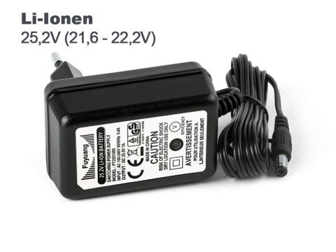 Ładowarka Zasilacz Fuyuang 21,6V - 22,2V (25,5V) 6S li-ion 1A z wtyczką DC (5,5mm - 2,1mm) Ładowarka Zasilacz Fuyuang 21,6V - 22,2V (25,5V) 6S li-ion 1A z wtyczką DC (5,5mm - 2,1mm)