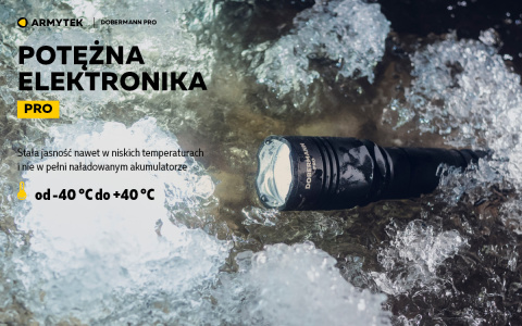 Latarka taktyczna DOBERMANN PRO MAGNET USB White1500 lm Armytek Latarka taktyczna DOBERMANN PRO MAGNET USB White1500 lm Armytek
