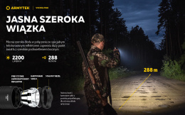 Latarka taktyczna Viking Pro Magnet USB White 2200 lm Armytek