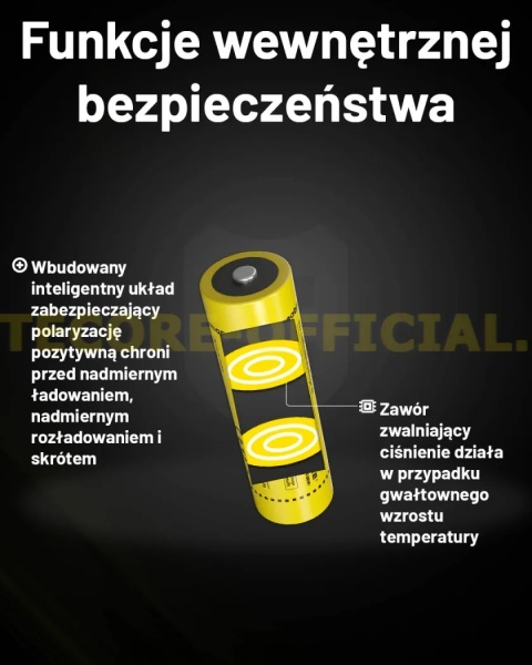 Nitecore Akumulator 21700 - 5300mAh 3,6V - 3,7V NL2153 Li-ion