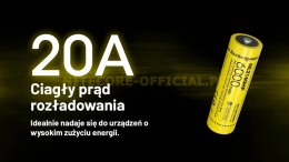 Nitecore Akumulator 217000 - 6000mAh 20A 3,6V - 3,7V NL2160HP