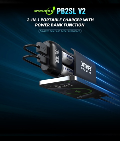 Power bank i poręczna ładowarka Xtar PB2SL V2