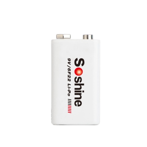 Soshine Akumulator 9V 680mAh Blok 6LR61 6F22 BMS chroniony Soshine Akumulator 9V 680mAh Blok 6LR61 6F22 BMS chroniony