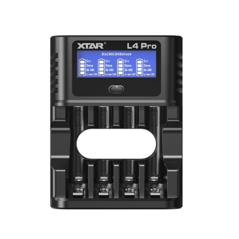 XTAR L4 Pro – ładowarka z LCD, funkcja odświeżania i rozładowywania akumulatorów Li-Ion/NiMH AA/AAA XTAR L4 Pro – ładowarka z LCD, funkcja odświeżania i rozładowywania akumulatorów Li-Ion/NiMH AA/AAA