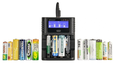 XTAR L4 Pro – ładowarka z LCD, funkcja odświeżania i rozładowywania akumulatorów Li-Ion/NiMH AA/AAA XTAR L4 Pro – ładowarka z LCD, funkcja odświeżania i rozładowywania akumulatorów Li-Ion/NiMH AA/AAA
