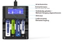 XTAR L4 Pro – ładowarka z LCD, funkcja odświeżania i rozładowywania akumulatorów Li-Ion/NiMH AA/AAA