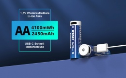 Xtar 4 Akumulatory AA R6 1,5V 2450mAh Li-ion z USB-C