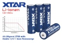 Xtar 4 Akumulatory AA R6 1,5V 2700mAh Li-ion Xtar 4 Akumulatory AA R6 1,5V 2700mAh Li-ion