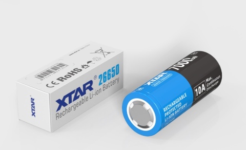 Xtar Akumulator 26650 7000mAh 3,6V - 3,7V zabezpieczony ( PCB ) 10A
