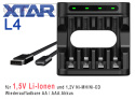 Xtar L4 - Ładowarka do akumulatorów R03 / AAA oraz R6 / AA 1,5V i 1,2V