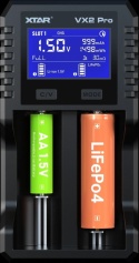 Xtar VX2 Ładowarka do akumulatorów 1,5V 3,6/3,7V Li-Ion & 3,2V LiFePo4 & 1,2V Ni-MH