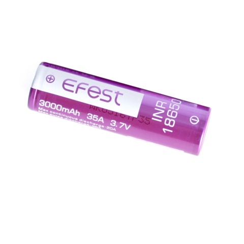 Efest Purple INR 18650 3000mAh 3.6V - 3.7V Li-Ion