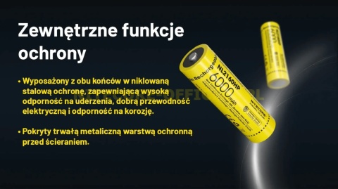 Nitecore Akumulator 217000 - 6000mAh 20A 3,6V - 3,7V NL2160HP