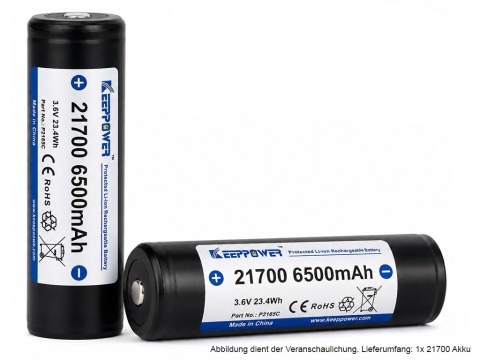 Keeppower Akumulator 21700 - 6500mAh 3,6V - 3,7V zabezpieczony ( PCB )