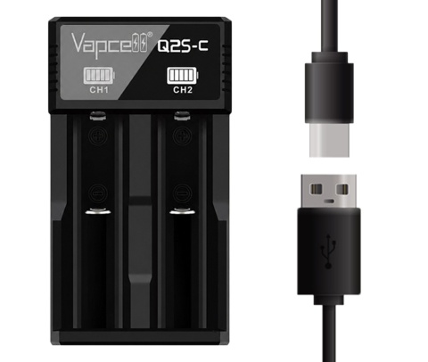 Vapcell Q2S-C Ładowarka do akumulatorów Li-ion
