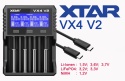 Xtar VX4 Ładowarka do akumulatorów 1,5V 3,6/3,7V Li-Ion & 3,2V LiFePo4 & 1,2V Ni-MH