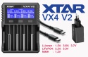 Xtar VX4 V2 SET Ładowarka z zasilaczem do akumulatorów 1,5V 3,6/3,7V Li-Ion & 3,2V LiFePo4 & 1,2V Ni-MH
